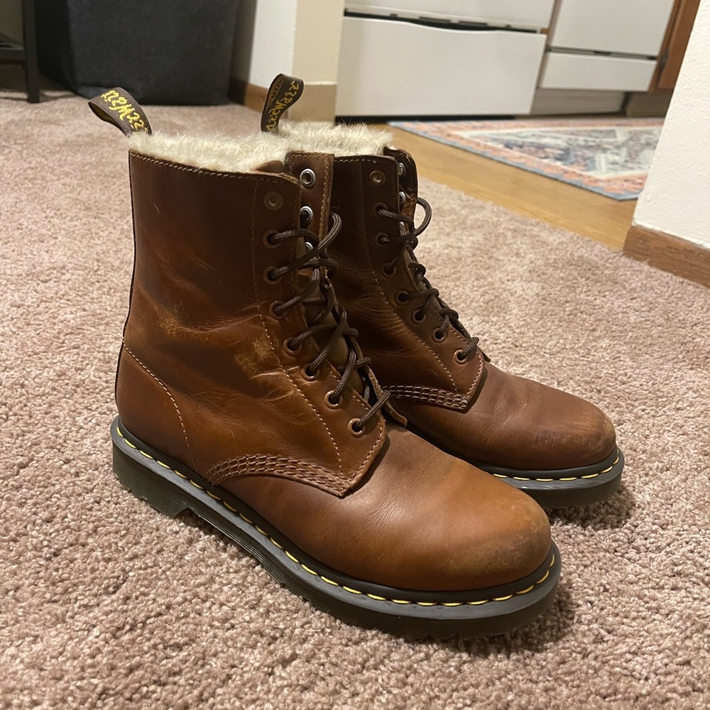 Dr. Martens fur lined boots